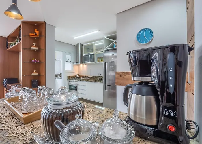 Fascino 302 - Apartamento 600 Metros Rua Coberta De Gramado